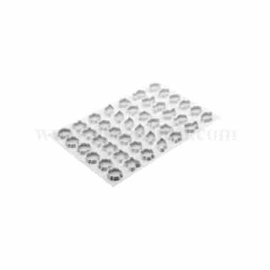 MARTELLATO Plastic Pastry Cutter Flowers Leaves