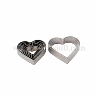 MARTELLATO Heart-shaped Pasta Cutter Set of 9