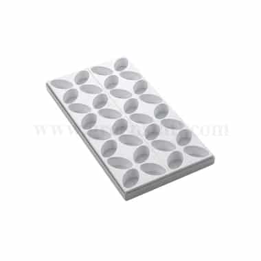 MARTELLATO Mould for Mignon Oval 53 x 32 x h 25 mm-32 Pcs