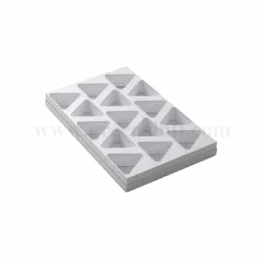 MARTELLATO Plastic Mould For Monoportions Triangle 83 x 73 x h 40 mm-15 Pcs