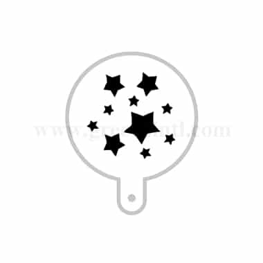 MARTELLATO Stencil For Cappuccino Stars D 95 mm