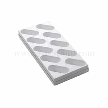 MARTELLATO Plastic Mould For Monoportions Oblong 94 x 38 x h 40 mm