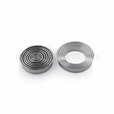 MARTELLATO Round Plain Cutter Set of 16