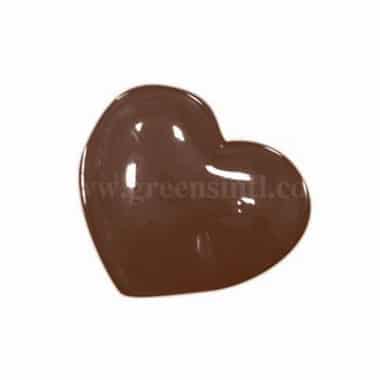 MARTELLATO Thermoformed Chocolate Mould Smooth Heart 42 x 38 x  h 10 mm
