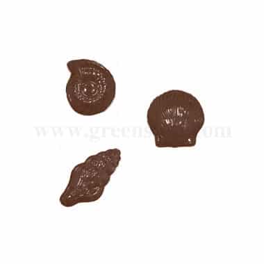 MARTELLATO Thermoformed Chocolate Mould Medium Seashells Fish/Turtles/Centipedes