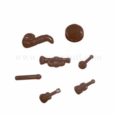 MARTELLATO Thermoformed Chocolate Mould Musical Instruments