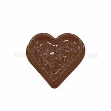 MARTELLATO Thermoformed Chocolate Mould Heart 80 x 77 x  h 12 mm