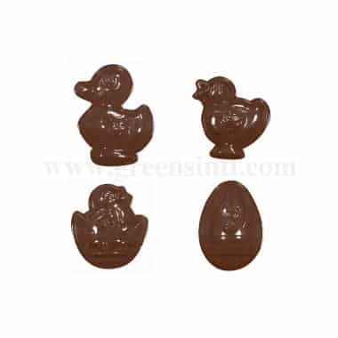 MARTELLATO Thermoformed Chocolate Mould Egg/Duck/Chick In Egg
