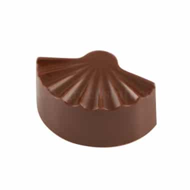 MARTELLATO Polycarbonate  Chocolate Truffle Fan Mould 31x26 h15,5mm