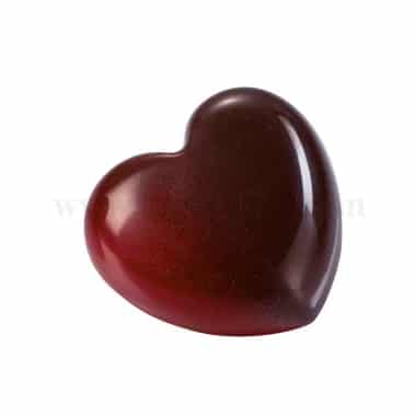 MARTELLATO Polycarbonate Chocolate Mould Heart 45 x 42 h 16 mm