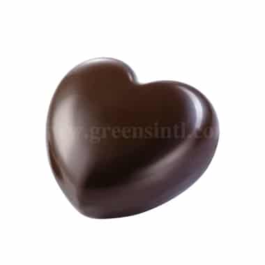 MARTELLATO Polycarbonate Chocolate Mould Big Heart 75 x 70 h 22 mm