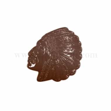MARTELLATO Thermoformed Chocolate Mould Indian Chief 170 x 17 x h15mm