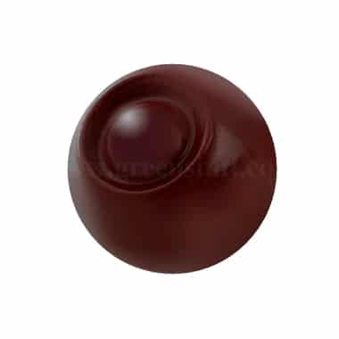MARTELLATO Polycarbonate Chocolate 3D Mould Sphere with bubble 26 x 26 h 26 mm