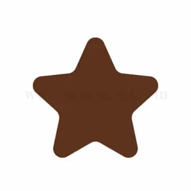 MARTELLATO Chocolate Garnish Mat Star  D 34mm