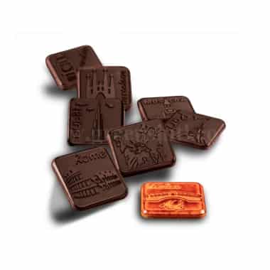 MARTELLATO Polycarbonate Chocolate Mould City 34 x 34 h 4mm
