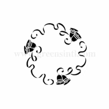 PME Stencil - Ribbon And Bells 140 mm