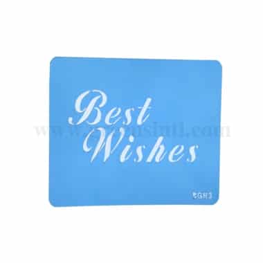 JEM Stencil Best Wishes 120 mm x 45 mm