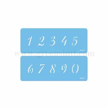 PME Stencil - Numerals 0-9 Set of 2