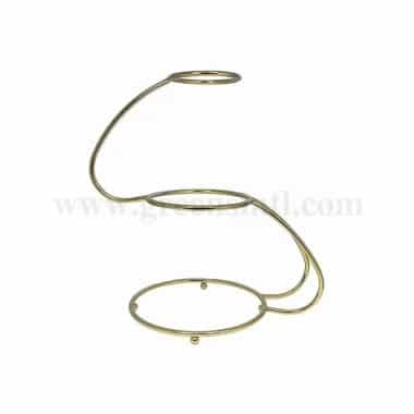 PME Cake Stand - S Shape Gold Finish 3 Tier