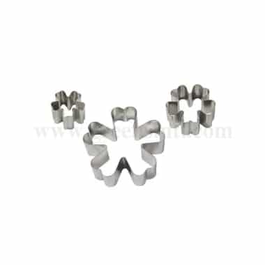 PME Stainless Steel Cutters - Primrose Flower Petal Set of 3