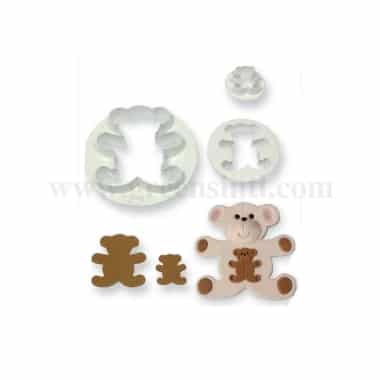 PME Plastic Cutters - Teddy Bear Set of 3