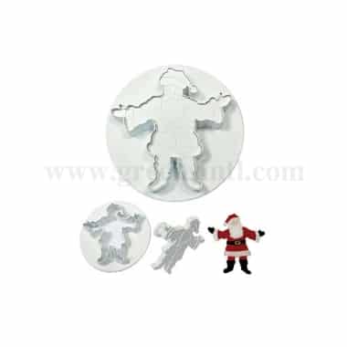 PME Novelty Plunger Cutter - Medium Father Christmas with Embossing 55mm