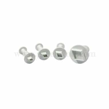 PME Shapes Plunger Cutters - S/M/L/XL Diamond Set of 4