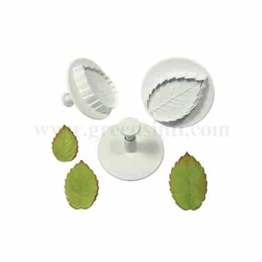 PME Foliage Pluger Cutters - XL Veined Rose Leaf 45mm