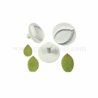 PME Foliage Plunger Cutters - XXXL Veined Rose Leaf 55mm