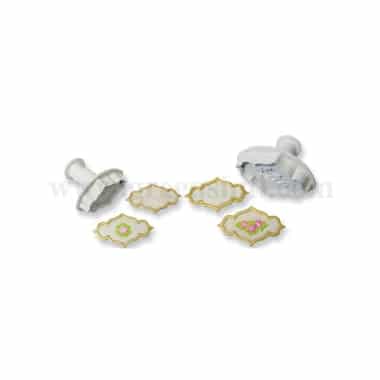 PME Creative Plaque Rose, Rose Spray & Plain Set of 4