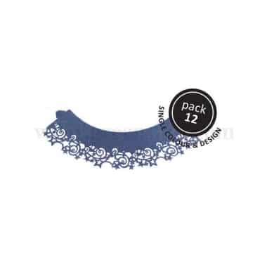 PME Cupcake Wrappers - Midnight Blue Stars Pack of 12