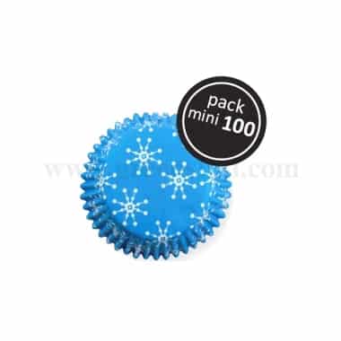 PME Paper Baking Cases - Snowflakes Mini Packet of 100