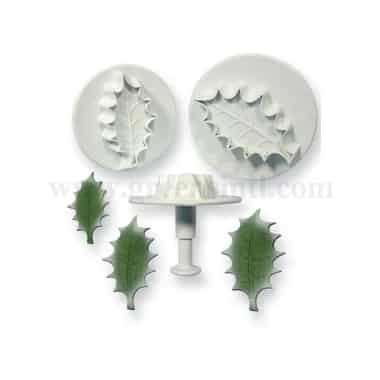 PME Foliage Plunger Cutters - XXXL Veined Holly Leaf 57mm