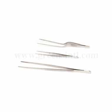 GREENS CHOICE Chef Plating Straight Tweezer Set of 3