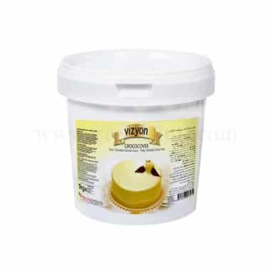 VIZYON Chococover Ivory Chocolate Ganache Sauce 1 Kg