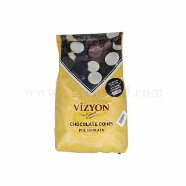 VIZYON SELECT Dark (Bitter) Couverture Chocolate 55% Coins 2.5Kg
