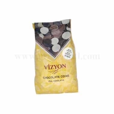 VIZYON SELECT Couverture White Chocolate Coins 2.5kg