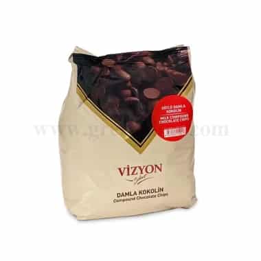 VIZYON Milk Compound Chocolate Chips 1 Kg
