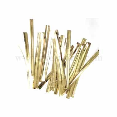 GREENS CHOICE Cellophane Cookies Bag Twist Gold 6 x 90 mm-2000 Pcs
