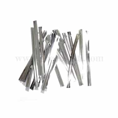 GREENS CHOICE Cellophane Cookies Bag Twist Silver 6 x 90 mm-2000 Pcs