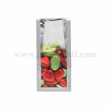 GREENS CHOICE Cellophane Bag Glossy Pearl White 80+20 x 200mm-100 Pcs