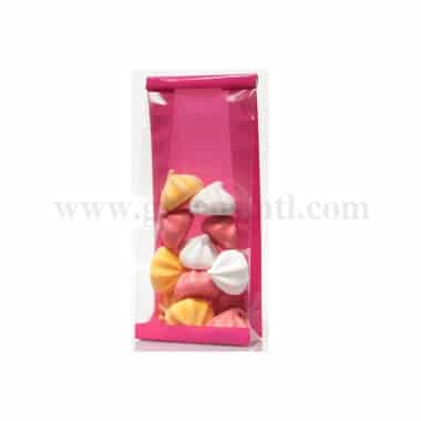 GREENS CHOICE Cellophane Bag Raspberry 80+40 x 200mm-100 Pcs