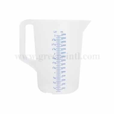 SCHNEIDER Measuring Cups with Closed Handle stamped and blue scale-3000 ml