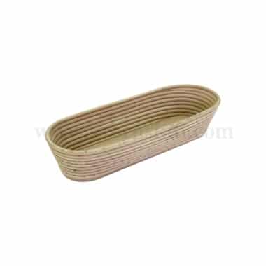 SCHNEIDER Bread Proofing Basket Oval With Wooden Bottom 430 x 130 x h90 mm-1500 g