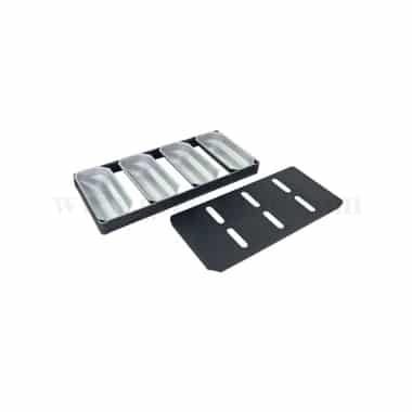 SCHNEIDER Christstollen Mould 230 x 100 x 70 mm-4 Pcs