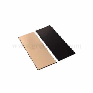 GREENS Double Side Log Board Rectangle Gold/Black 200 x 100 mm-50 Pcs
