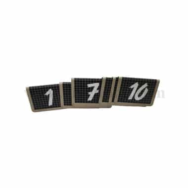 ETIQ ETAL Numbers for Table old time 1-10