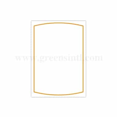ETIQ ETAL Price and Info Tag Eco Delice white and Red 50 x 70 mm-10 Pcs