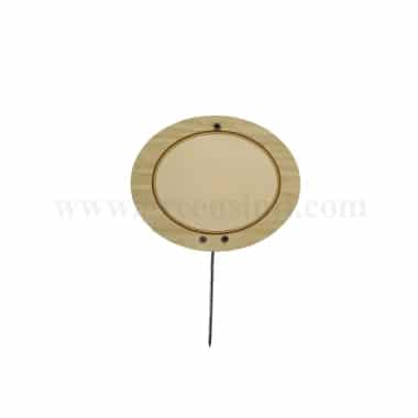 ETIQ ETAL Price Tag Ovale with Stainless Steel Pin 90 x 70 mm-10 Pcs