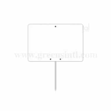 ETIQ ETAL White Tag with pin 150 x 100 mm